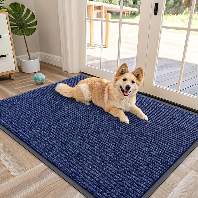 OLANLY Front Door Mat Indoor Outdoor Entrance, Waterproof Heavy Duty Doormat by OLANLY