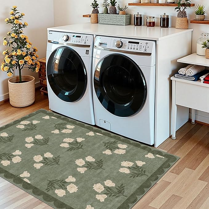 3x5 Floral Entry Rug - Image 9