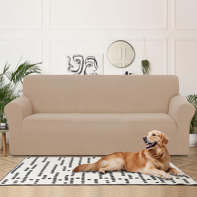U-NICE HOME 4 Seater Stretch Couch Cover Sofa Cover Washable Sofa Slipcover - Image 2
