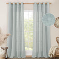 LAMIT Living Room Linen Curtains 95 Inch by LAMIT