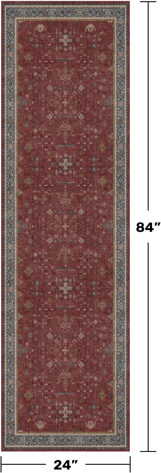 Boho 2x7 Long Runners for Kitchen Floor - Image 2