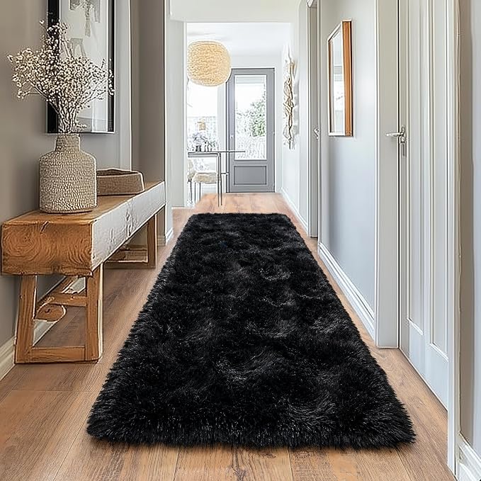 Pionblank Fluffy Runner Rugs for Bedroom 2x6, Modern Shaggy Area Rug for - Image 7