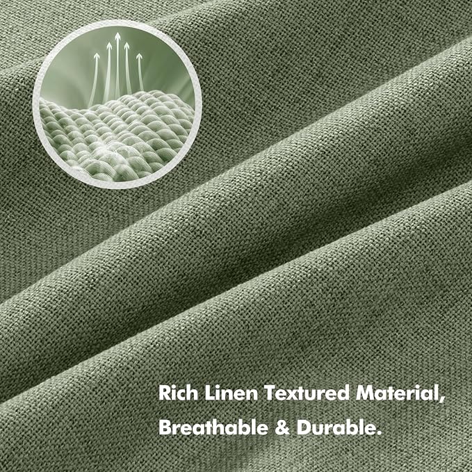 MIULEE 100% Blackout Linen Curtains - Image 3