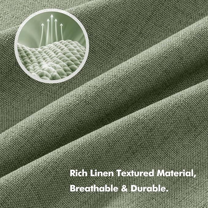 MIULEE 100% Blackout Linen Curtains - Image 3