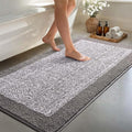 48x24 Long Bathroom Rugs Washable Non Slip, Light Grey Bath Mat by Unknown