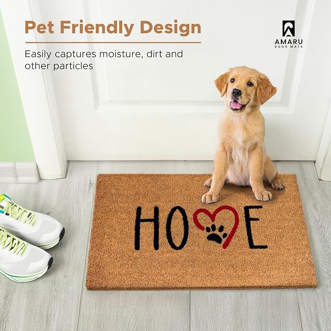 Dog Footprints - 17"x29" - Coir Door Mat - Welcome Mats - Image 7