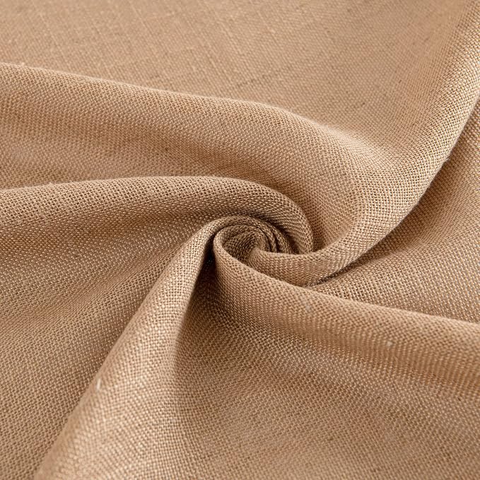 MIULEE Brown Linen Curtains 84 Inch Length - Image 8