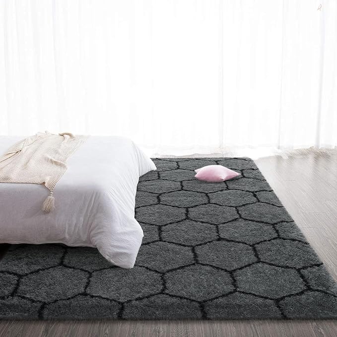 TWINNIS Super Soft Shaggy Rugs Fluffy Carpets, 6x9 Feet, Indoor Modern Plush - Image 5