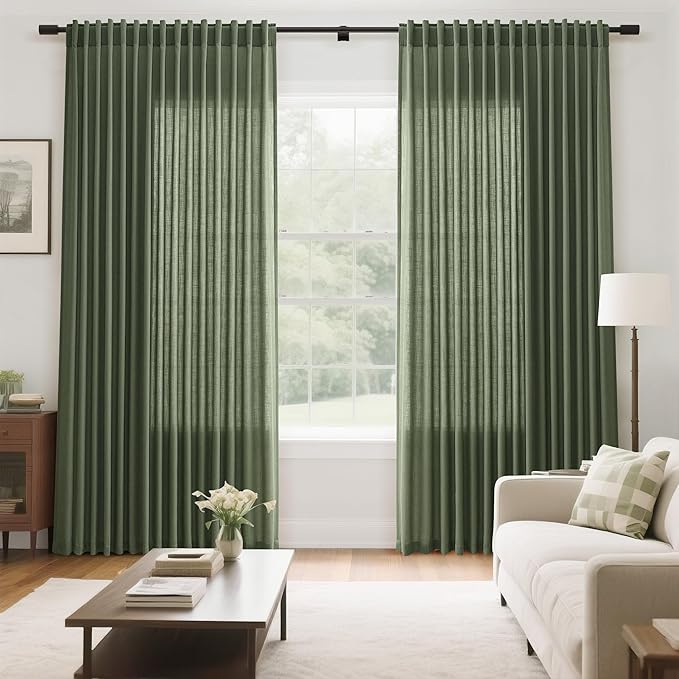 Extra Wide 100 Inch Linen Curtains - Image 7