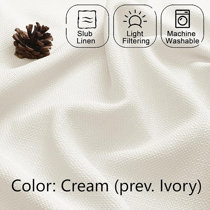 Chyhomenyc Cream Short Curtain Valance - Image 5