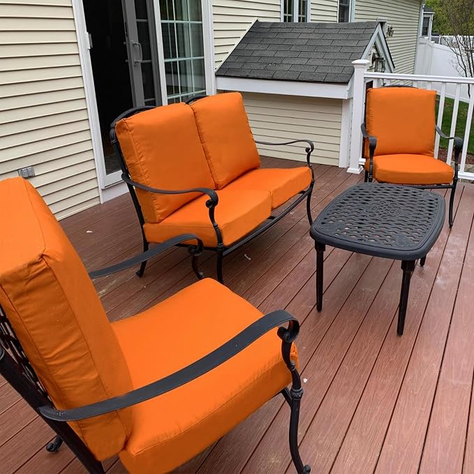 Sqodok Patio Cushion Cover 21x19 inch, Outdoor Seat Cushion Slip Cover - Image 3
