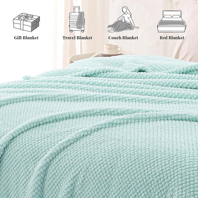 Whale Flotilla Extra Large Fuzzy Fleece Throw Blanket - Image 5