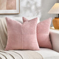 Fancy Homi 2 Packs Blush Pink Euro Decorative Throw Pillow Covers 26x26 Inch by Fancy+Homi