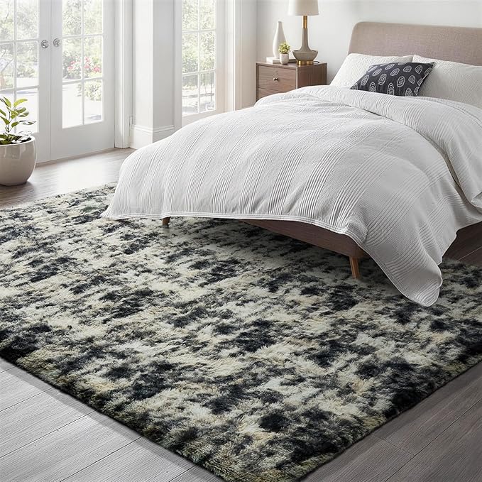 Ophanie Black Gold and Grey Area Rugs - Image 3