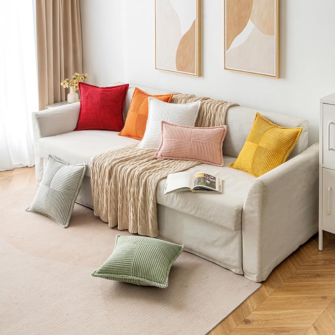 MIULEE Decorative Lumbar Throw Pillow Covers - Image 4