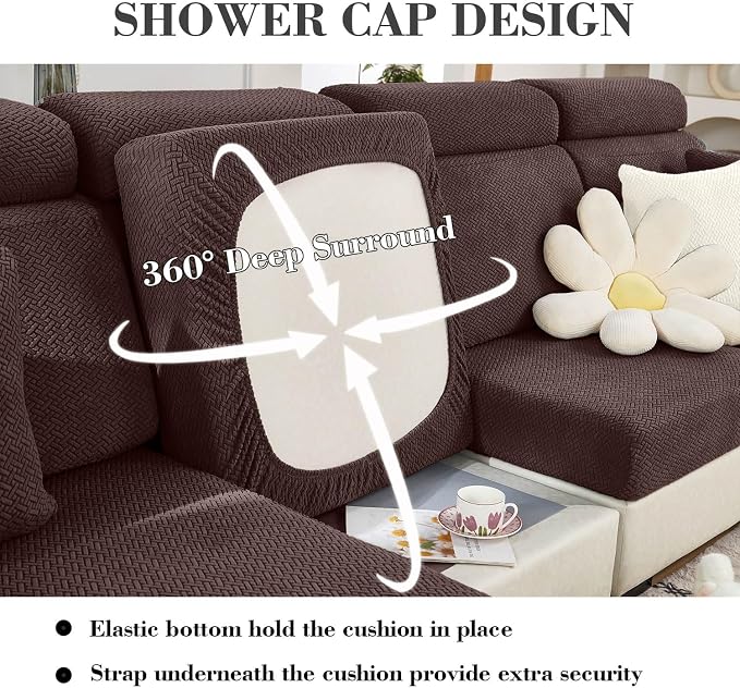 Sofa Covers Couch Covers for Sofa Pet Friendly Couch Cushion Covers Universal - Image 3