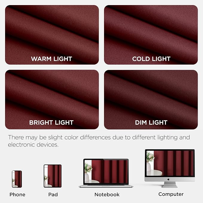 Joydeco Blackout Door Curtain for Doorway Privacy 80 Inches Long, Grommet - Image 8