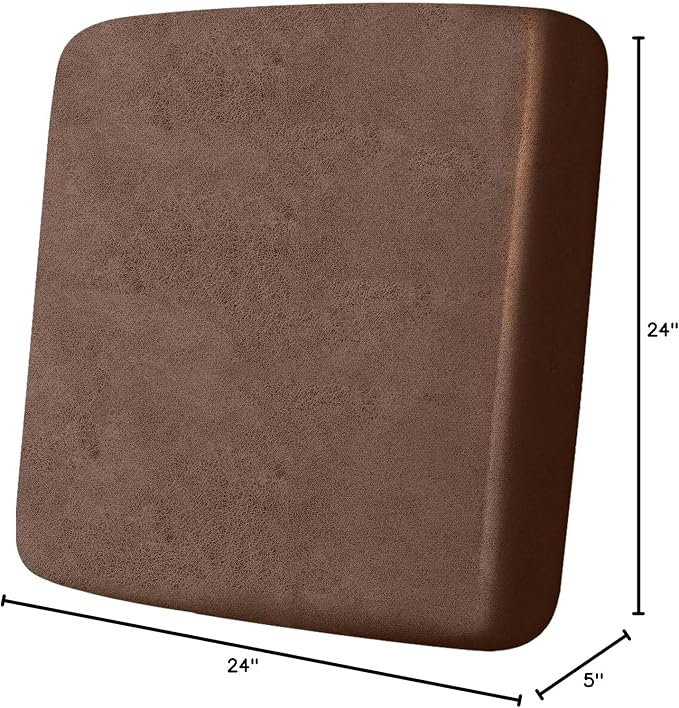 Leather Look Couch Cushion Covers Sofa Seat Slipcovers Sets Couches Furniture - Image 10