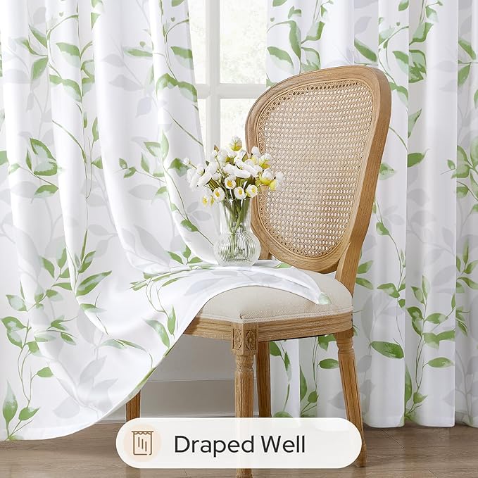 HOMEIDEAS Kitchen Curtains, Short Non-See-Through Privacy 30X36 Inch Length - Image 4