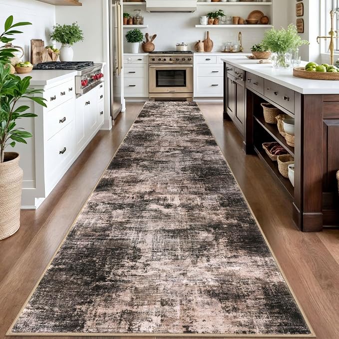 IOHOUZE Abstract Runner Rug 3x16 Ft Washable Runners - Image 2