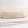 Corduroy Decorative Throw Pillow Covers 14x36 Inch Soft Striped Pillow Covers by Unknown