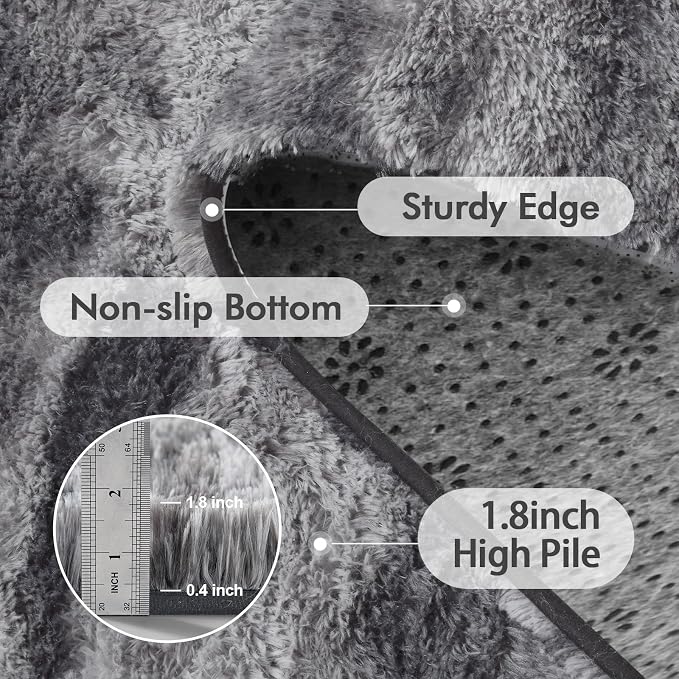 9x12 Ft Extra Large Shag Rugs for Living Room, Ultra Soft Fluffy Furry Area - Image 5