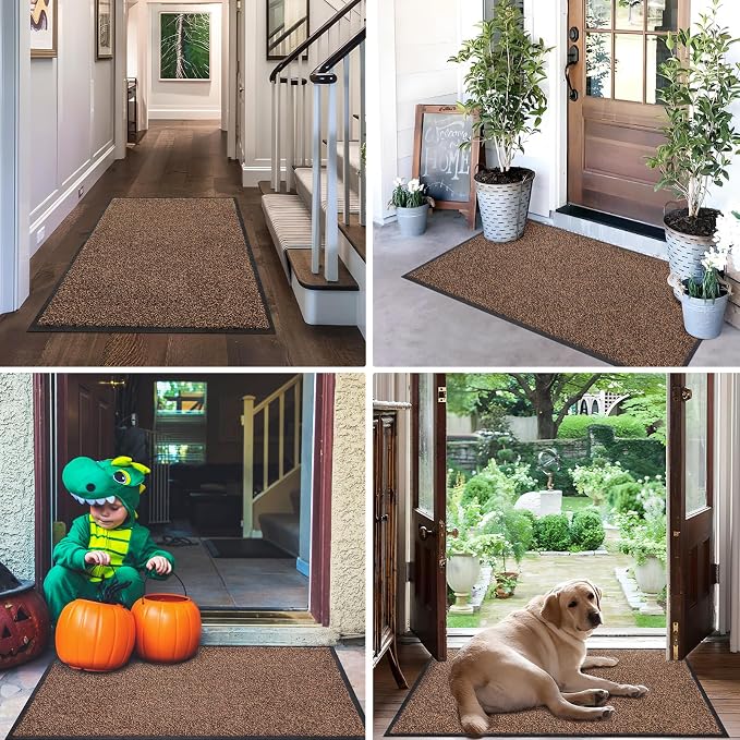 Mibao Front Door Mat, Dirt Trapper Welcome Mat - Image 8