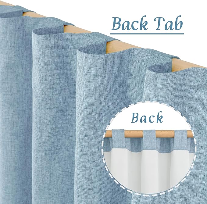 Full Blackout Linen Window Curtains - Image 6