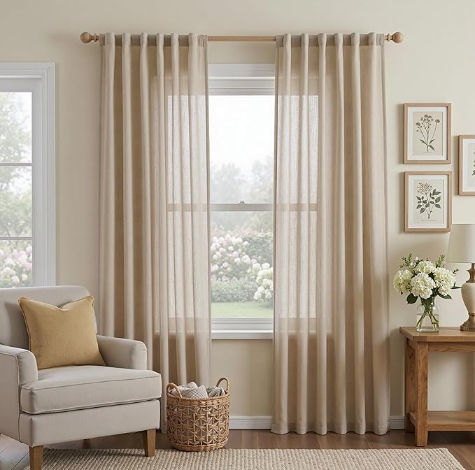 MYSKY HOME French Door Curtains by MYSKYHOME