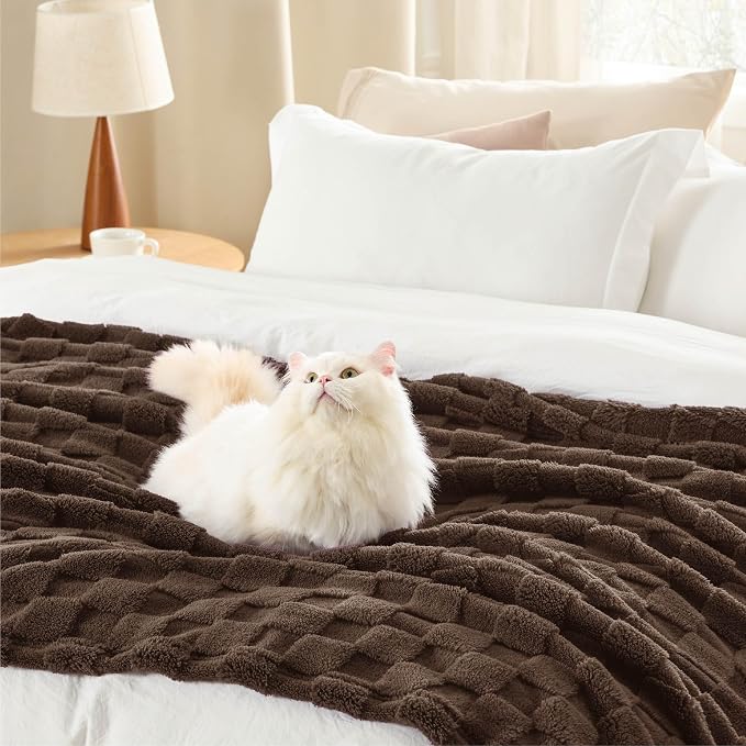 Bedsure GentleSoft Brown Throw Blanket - Image 4
