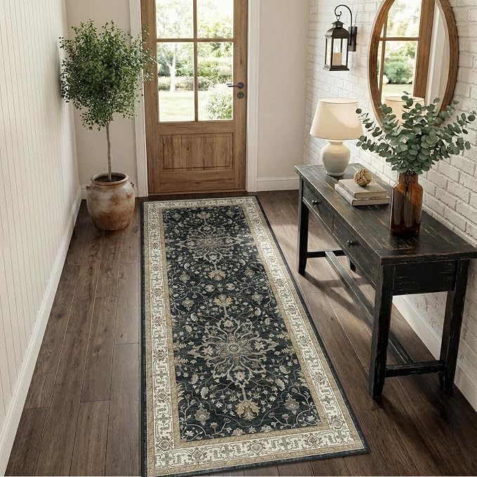 RELEANY Area Rugs 2'x6' Runner Rug Non Slip Washable - Image 3