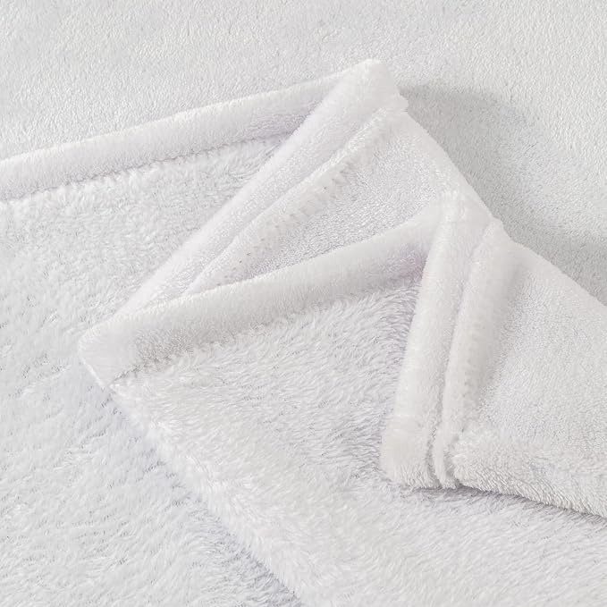 BEDELITE Fleece Blanket White Throw Blanket - Image 6