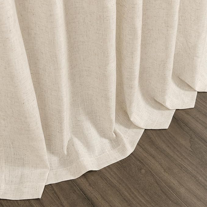 Nanspring Linen Curtains 84 Inch Length 2 Panels Set - Image 9