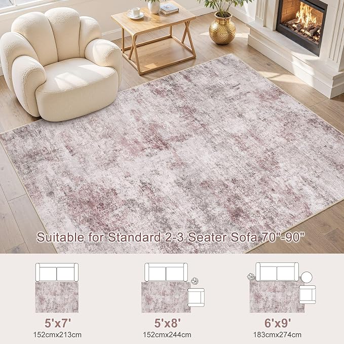 UERMEI 6x9 Area Rug Living Room Rugs - Image 2