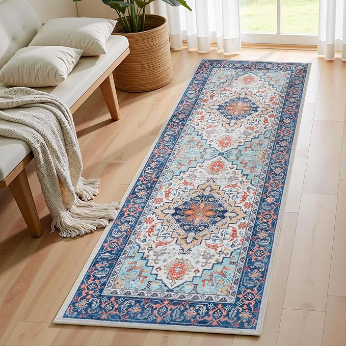 Lofus 2x6 Hallway Washable Runner Rug, Vintage Kitchen Runners Non Slip by Lofus