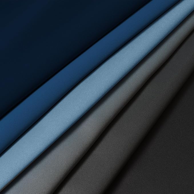 Yakamok Blackout Ombre Dark Blue and Black Curtains - Image 6