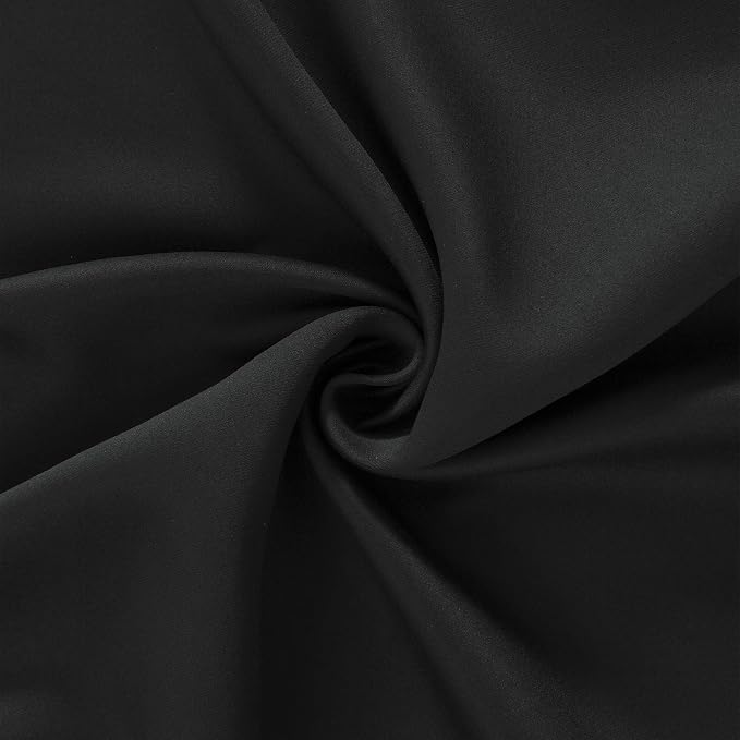 LEMOMO Blackout Curtains 66 x 84 inch/Black Curtains Set of 2 Panels/Thermal - Image 5