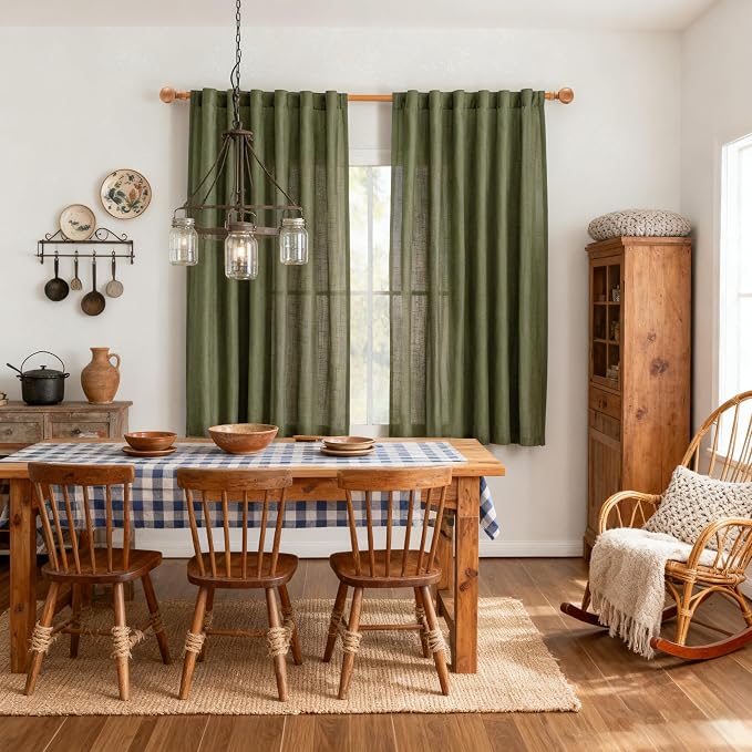 MYSKY HOME Short Semi Sheer Curtains - Image 2