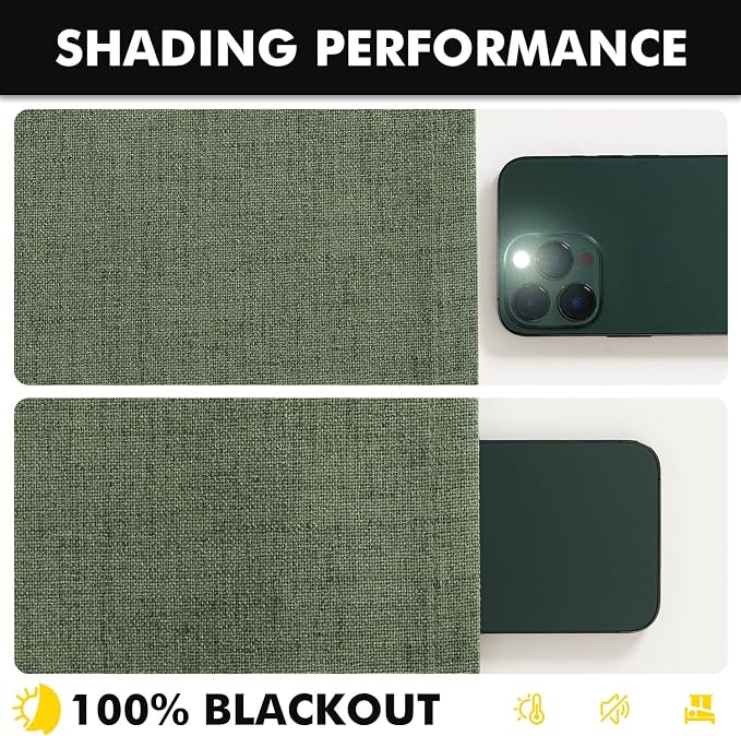 MIULEE 100% Blackout Linen Curtains - Image 7