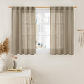LAMIT 40 Inch Length Linen Curtains by LAMIT