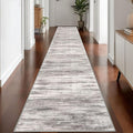 KOZYFLY Modern Abstract Washable Rug Runner 2.6x16 Hallway Rug Runner Non-Slip by KOZYFLY