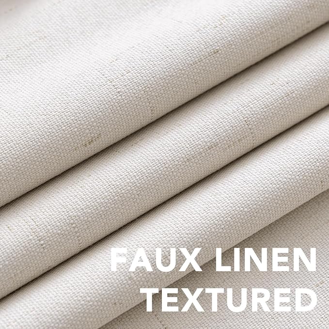 H.VERSAILTEX Linen Curtains 100% Blackout Curtains - Image 4