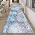 HEBE Hallway Runner Rug 2'x10' Washable Vintage Distressed Area Rugs Non Slip by HEBE