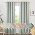 NICETOWN Flax Linen Sage Green 120 inch Curtains by NICETOWN