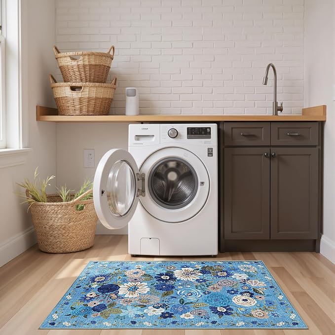 2x4 Entryway Runner Rugs, Non Slip Washable Rugs - Image 4