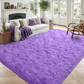 6x9 Large Purple Fluffy Soft Area Rug Non-Slip by ModernHomeDecor