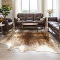 AROGAN Western Decor Faux Fur Cowhide Rug, 6.2 x 5.2 Feet Premium Animal Skin by AROGANAREARUG
