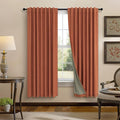 Pitalk Terracotta Blackout Curtains by Pitalk