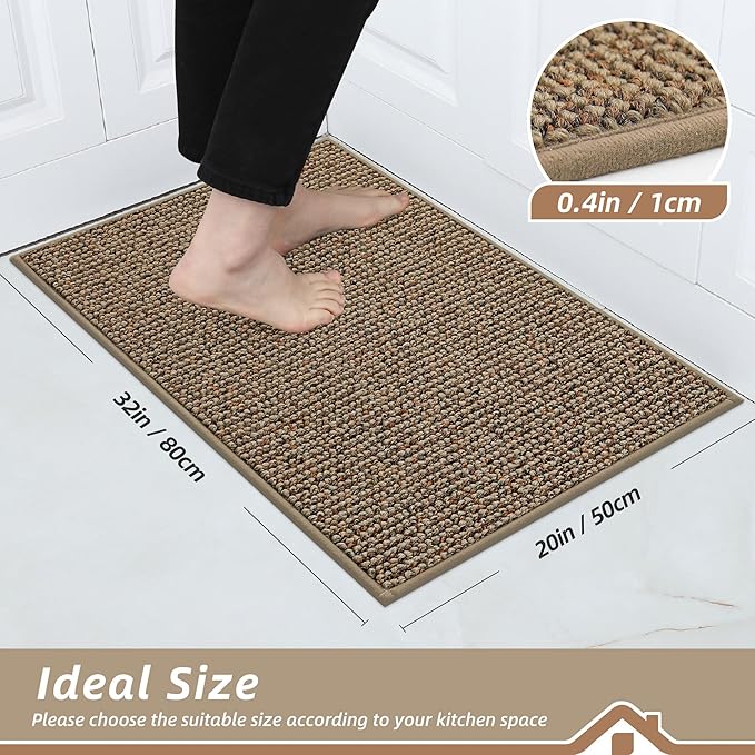 BEQHAUSE Kitchen Rugs 20"x32", Non-Slip Kitchen Mats - Image 2