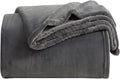 KMUSET Fleece Blanket King Size Dark Grey Lightweight Super Soft Cozy Luxury by COZYBLANKETHappyHomeLife